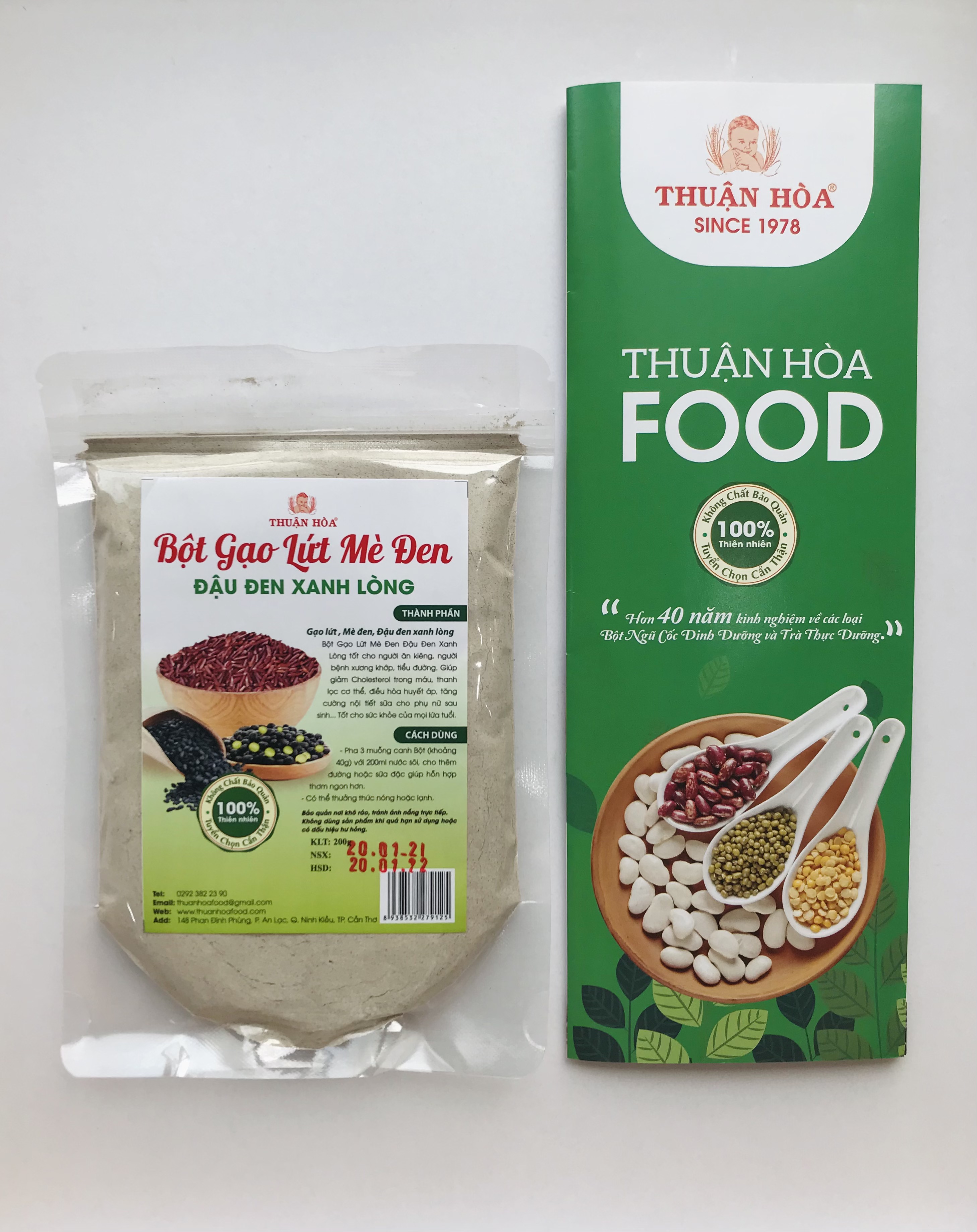 Bột Gạo Lứt Mè Đen Đậu Đen